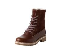 Tamaris Damen Warmfutter Stiefel Leder Blockabsatz Duo-Tex; BROWN, EU 41