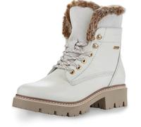 Tamaris Damen Warmfutter Stiefel Leder Blockabsatz Duo-Tex; OFFWHITE, EU 38
