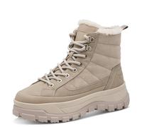 Tamaris Damen Warmlining Textil, beige, 39 EU | 1-26265-47 - Reißverschluss & Schnürung, Primaloft, flache Sohle