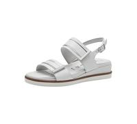 Tamaris Damen Wedge/Plat Sandal - 1-28217-42 100 40 WHITE - COMFORT-Lining