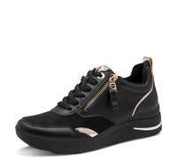Tamaris Damen Wide Fit Damen Sneaker flach mit Schnürsenkeln mit Reißverschluss