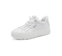 Tamaris Sneaker Comfort Step IN Leder Damen Wide Fit Weiß Gr. 38