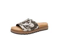 Tamaris Damen Wide Fit Pantoletten flach mit Klettverschluss und Schnalle, weiß (cow), 38 EU