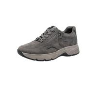 Tamaris Damen Wide FIT Sneaker aus Leder mit Duo-Tex, Anthracite, 38