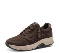 Tamaris Damen Wide FIT Sneaker aus Leder mit Duo-Tex, Mocca Suede, 37
