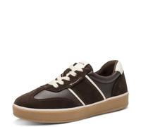 Tamaris Damen Wide FIT Sneaker aus Leder, Mocca/Offwhite, 39