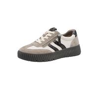 Tamaris Damen Wide FIT Sneaker flach mit Reißverschluss Freizeit, Grau (Lt Grey), 37 EU