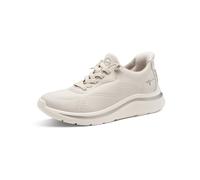 Tamaris Damen Wide FIT Sneaker mit Step In, Beige, 37