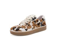 Tamaris Damen Wide FIT Sneaker Retro Cow (weiß, 38)