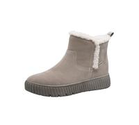 Tamaris Damen WIDE FIT Stiefelette aus Leder Step-In, Lt Grey, 39
