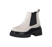 Tamaris Plateau Stiefelette beige ivory Glattleder 25462 - Größe 38