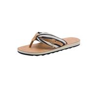 Tamaris Damen Zehentrenner Pantolette flach, blau, 39 EU