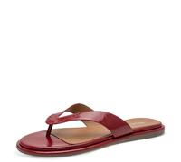 Tamaris Damen Zehentrenner Pantolette flach, rot, 41 EU