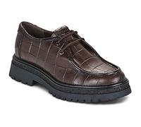 Tamaris Leder Halbschuh braun | 1-23627-47 - Schnürung, TOUCH-IT Fußbett, flache Sohle