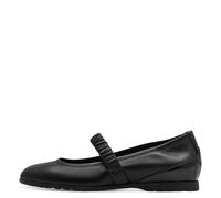 Tamaris Damen Ballerinas 22131-44 – TOUCHit-Fußbett, Comfort Lining, Gummizug – Schwarz Größe 37