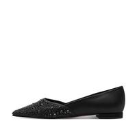 Tamaris Ballerina BLACK – elegant, flach – schwarz – Größe 38