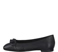Tamaris Damenschuhe Ballerinas BLACK LEATHER BLACK LEATHER - Gr. - 40