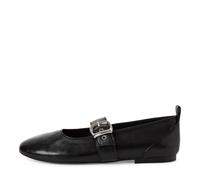Tamaris Damenschuhe Ballerinas BLACK LEATHER BLACK LEATHER - Gr. - 41