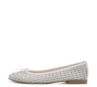 Tamaris Damenschuhe Ballerinas WHITE STRUCTURE WHITE STRUCTURE - Gr. - 38