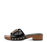 Tamaris Damen-Sabot M2731246 Leder mit Keilabsatz schwarz Größe 40
