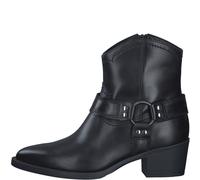 Tamaris Damenschuhe Cowboy-/ Bikerboots BLACK LEATHER BLACK LEATHER - Gr. - 39