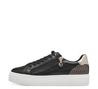 Tamaris Damenschuhe Elegante Schnürer BLACK/GOLD BLACK/GOLD - Gr. - 36