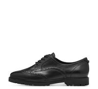 Tamaris Damenschuhe Elegante Schnürer BLACK LEATHER BLACK LEATHER - Gr. - 37
