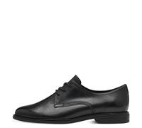 Tamaris Damenschuhe Elegante Schnürer BLACK LEATHER BLACK LEATHER - Gr. - 37