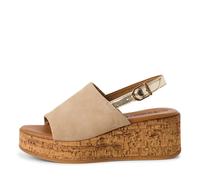 Tamaris Damenschuhe Keilsandaletten BEIGE BEIGE - Gr. - 38