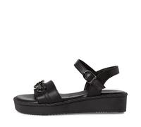 Tamaris Damenschuhe Keilsandaletten BLACK BLACK - Gr. - 38