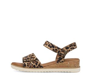 Tamaris Damenschuhe Keilsandaletten LEOPARD - Gr. - 37