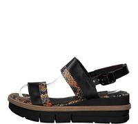 Tamaris Damenschuhe Klassisch BLACK/SNAKE BLACK - Gr. - 41