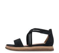 Riemchensandale TAMARIS "Tamaris Sandalen Leder", Damen, Gr. 38, navy, Leder, Schuhe Riemchensandale (13415831-38) navy