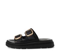 Tamaris Damenschuhe Klassische Pantoletten BLACK LEATHER BLACK LEATHER - Gr. - 39