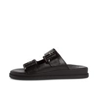 Tamaris Damenschuhe Klassische Pantoletten BLACK LEATHER BLACK LEATHER - Gr. - 40