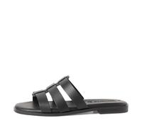 Tamaris Damenschuhe Klassische Pantoletten BLACK LEATHER BLACK LEATHER - Gr. - 41
