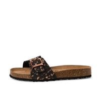Tamaris Damenschuhe Klassische Pantoletten BLACK/LEOPARD BLACK - Gr. - 43