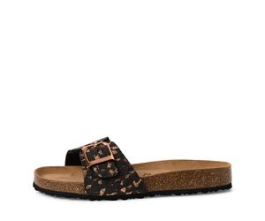 Tamaris Damenschuhe Klassische Pantoletten BLACK/LEOPARD BLACK/LEOPARD - Gr. - 41
