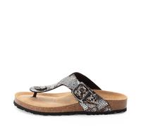 Tamaris Damenschuhe Klassische Pantoletten BLACK/SNAKE BLACK - Gr. - 41