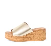 Tamaris Damenschuhe Klassische Pantoletten LIGHT GOLD METALLIC LIGHT GOLD METALLIC - Gr. - 36