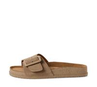 Tamaris Damen-Pantolette Taupe Größe 38