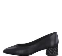 Tamaris Damenschuhe Klassische Pumps BLACK LEATHER BLACK LEATHER - Gr. - 42