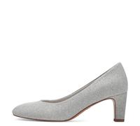 Tamaris Damenpumps M2241841 SILVER GLAM Vegan metallic Silber Größe 41
