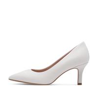 Tamaris Damenschuhe Klassische Pumps WHITE LEATHER WHITE LEATHER - Gr. - 39