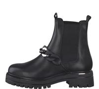 Tamaris Damenschuhe Klassische Stiefeletten BLACK LEATHER BLACK LEATHER - Gr. - 39