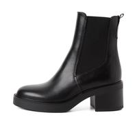 Tamaris Damenschuhe Klassische Stiefeletten BLACK LEATHER BLACK LEATHER - Gr. - 41