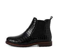 Tamaris Damenschuhe Klassische Stiefeletten BLACK LEATHER CROCO BLACK LEATHER CROCO - Gr. - 37