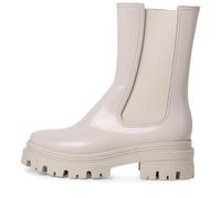 Tamaris Damen Stiefelette Plateau Lederimitat Wechselfußbett Grau Größe 41