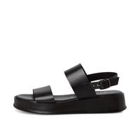 Tamaris Sandalette 28238-001 Damen Riemchensandalen mit Keilabsatz Schwarz Größe 38