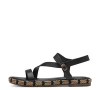 Tamaris Damenschuhe Riemchensandalen BLACK BLACK - Gr. - 39